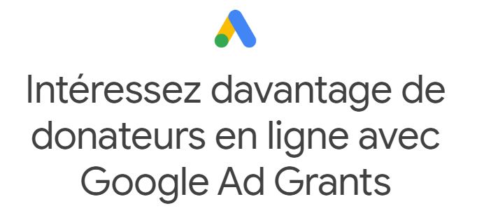 Google Ad Grants - Pour les associations et ONG