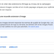 Ajouter une extension d'images - Google Ads