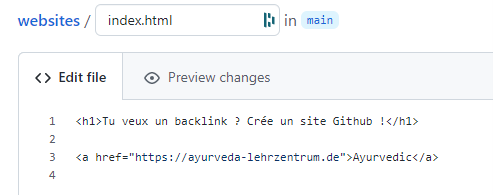 le fameux backlink